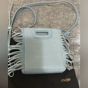 Maje Fringe Crossbody Bag